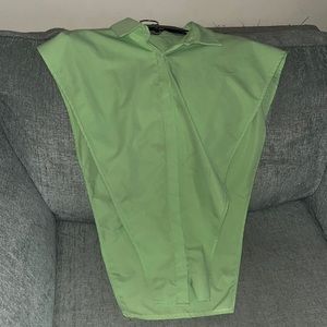 Lime green pull over shirt medium